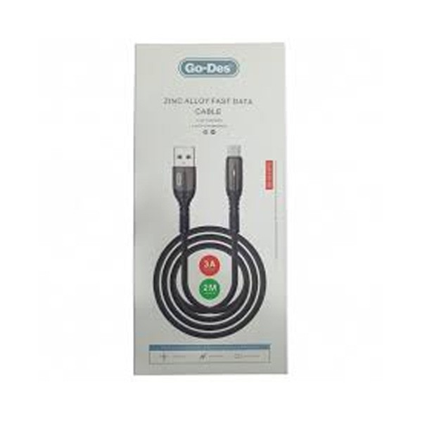 Go-Des USB-C Metal Data Nylon Braded Cable 2m, Model No. GD-UC530TC
