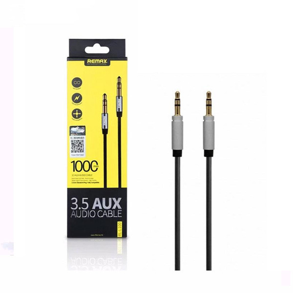 Remax AUX Audio Cable 3.5mm, Black, Model No. RL-L100