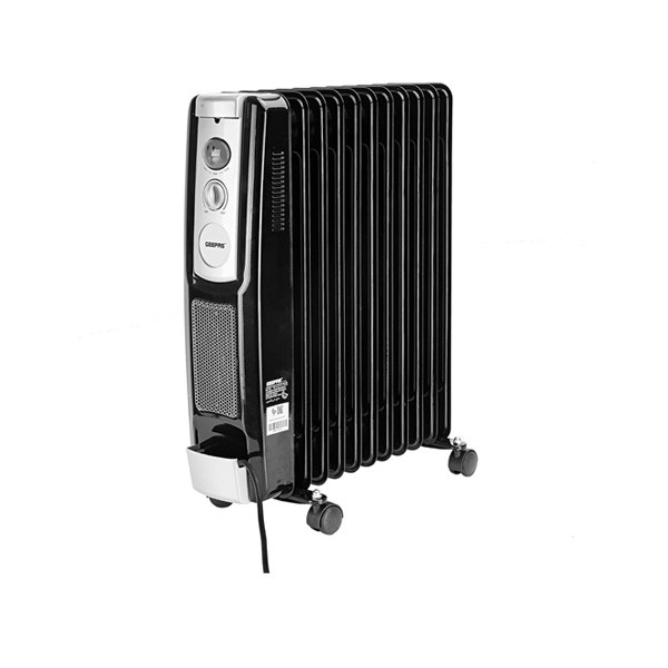 Geepas 11 Fins Oil Filled Radiator Heater with Fan, 2400W, Model No. GRH9101
