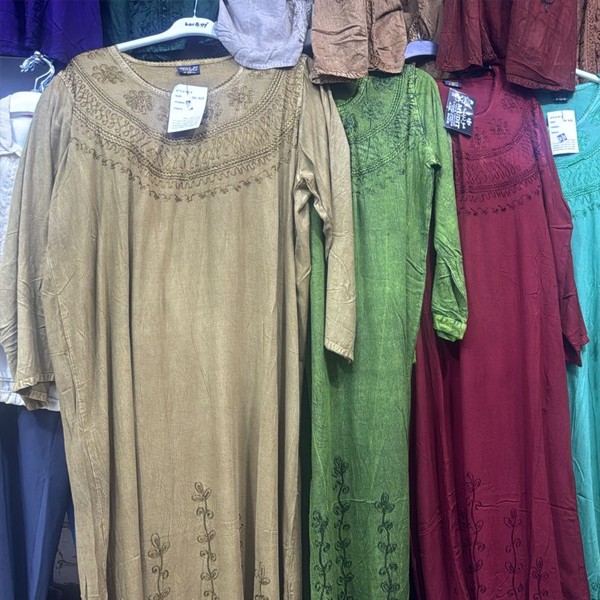 Maxi Comfortable Long Sleeves & Foot Dresses in Various Colors & Designs