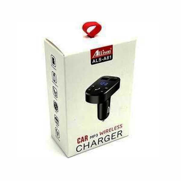 Allison Car MP3 Wireless Charger+ Dual USB Model No. ALS-A81