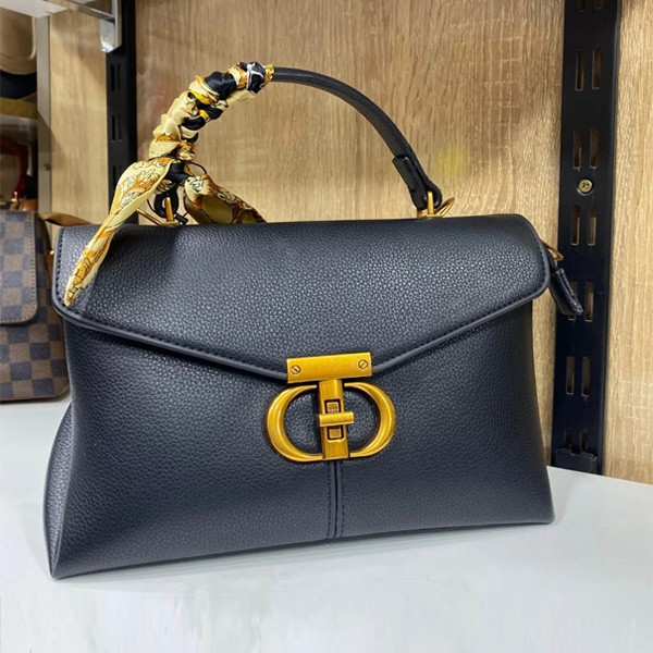 Premium Material and Modern Black Leather Women Handbag