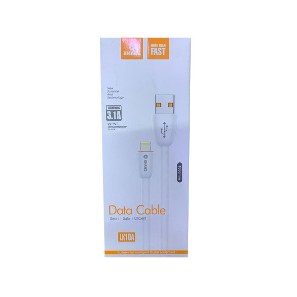 X-Hanz Charging and Sync Data Cable 3.1A Lightning Model No. LK10A