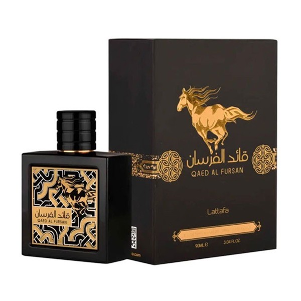 Lattafa Qaed Al Fursan Eau de Parfum Long-Lasting Fragrance, Unisex, 100ml, 3.40 Ounce