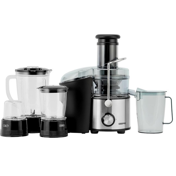 Geepas 4-in-1 Blender And Juice Extractor, Black Color, Model No. GSB44016