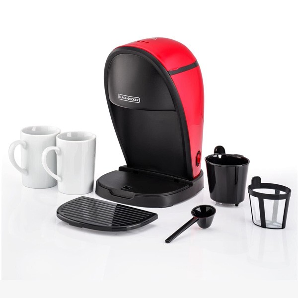 Black+Decker Espresso Coffee Maker, 450Watt, Red Color Model No. DCM48-B5