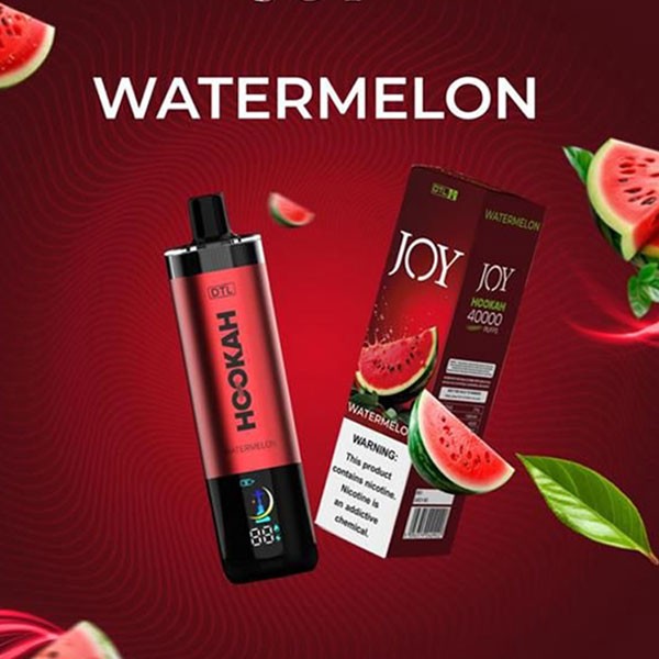 Joy Hookah Watermelon Disposable Vape, 40000 Puffs