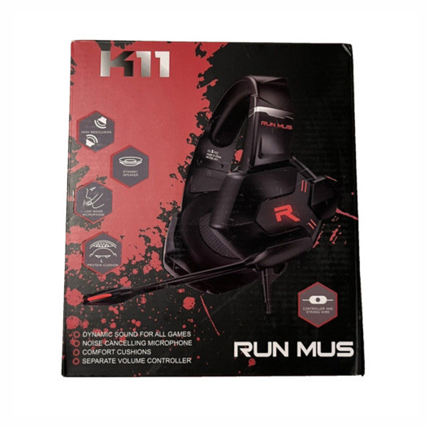 RUN MUS Gaming Headset with LED Lights Model No. K11