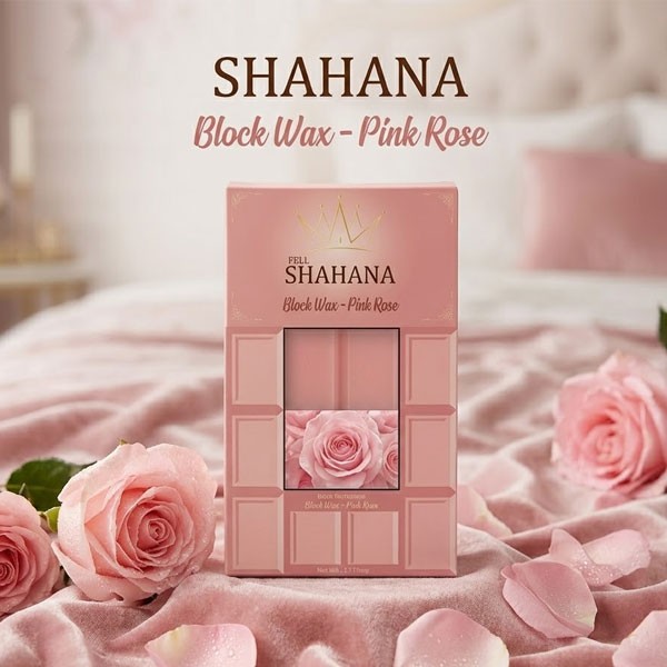 Shahana Block Wax — Pink Rose Flavour