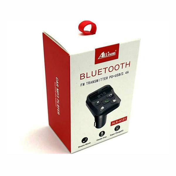 Allison Car Bluetooth FM Transmitter + Charger PD Type-C + USB Model No. ALS-A131