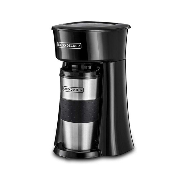 Black+Decker 650W, 360ml, Coffee Machine with On-the-Go Travel Mug, Model No. DCT10-B5