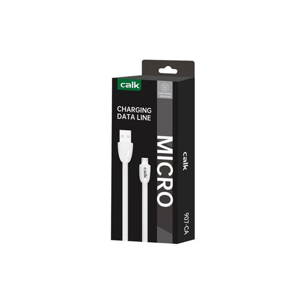 Calk Micro Charging Data Line Cable, White Color, Model No. XC039