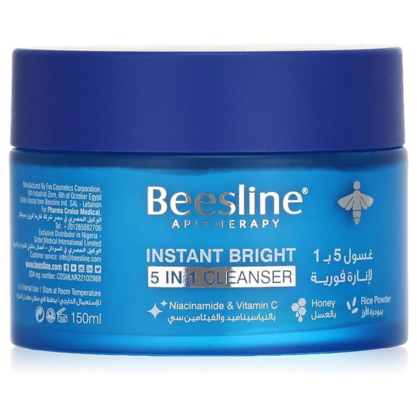 Beesline Instant Bright 5in1 Cleanser for Acne Prone Oily Skin & Face, 150ml