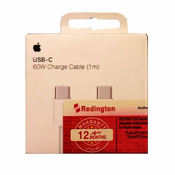 Apple 60W USB-C Charge Cable, 1m, White Color, from Redington