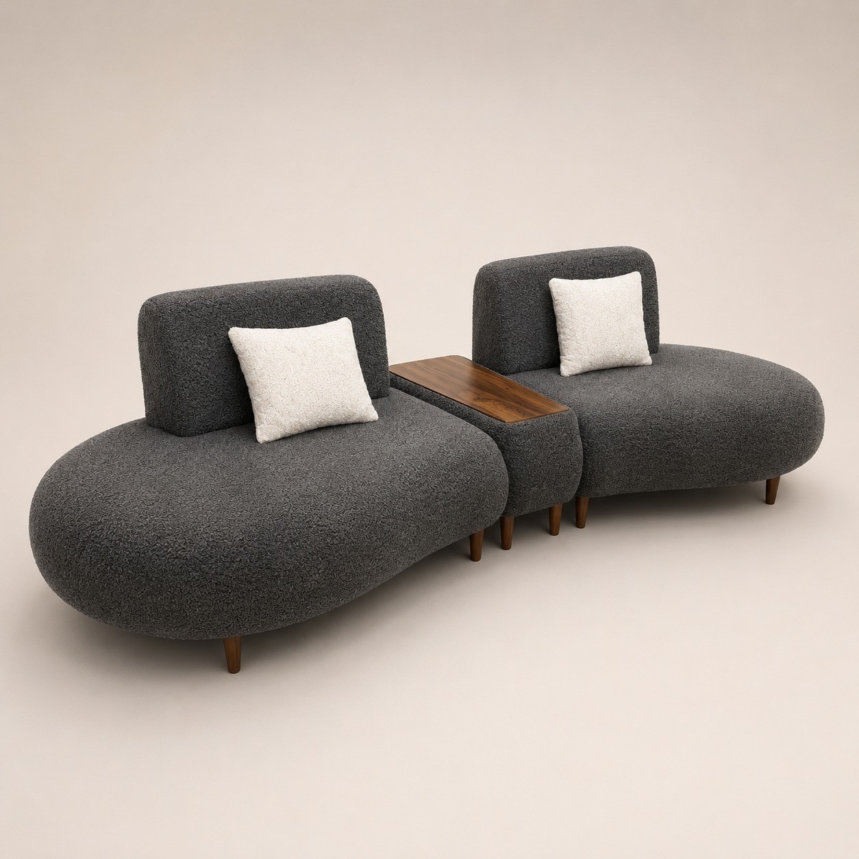 Organic Curved Modular Sofa, Contemporary Art Collection
