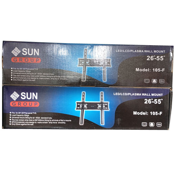 Sun Group LCD/LED/Plasma TV Wall Mount Bracket,  26" to 55", Black Color Model No. 105-F