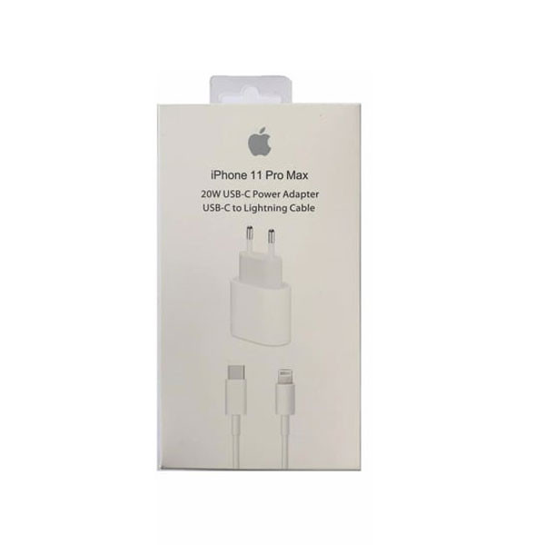 Apple 20W USB-C Power Adapter Fast Charger, USB-C to Lightning Cable for iPhone 11 Pro Max Model No. A2347