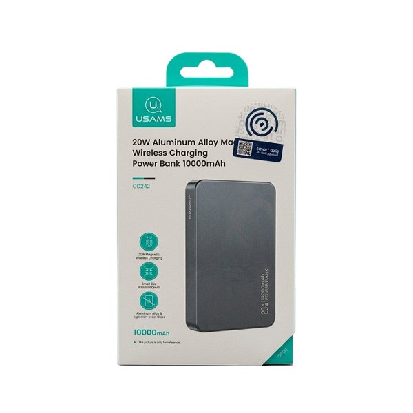 USAMS PD20W Digital Display Fast Charging Power Bank with Lightning Retractable Cable 10000mAh - XY Series, Model No. CD225