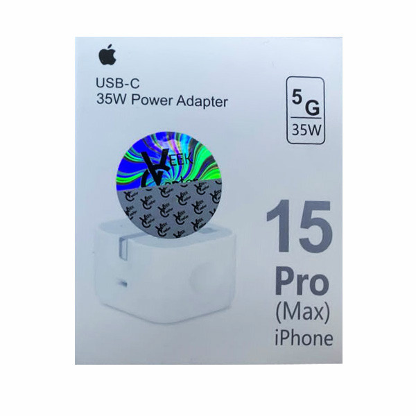 Apple 1 Port USB-C 35W Power Adapter for iPhone 15 Pro Max