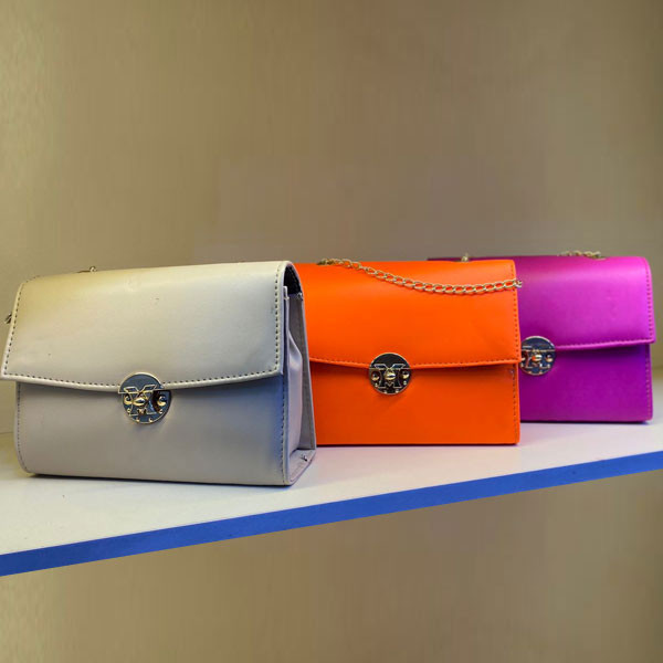 Mini Synthetic Leather Women Handbag with M Clasp in Various Colors