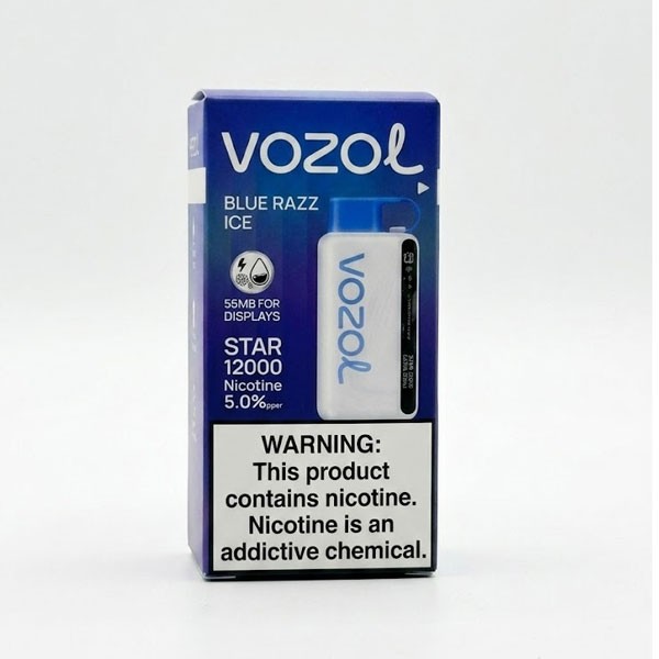 Vozol Star 12000 Blue Razz Ice Disposable Vape